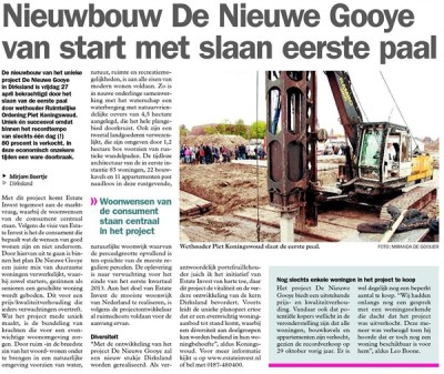 Eerste paal 21 woningen en 10 woningen Notenlaan - 